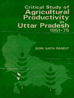 cover image of Critical Study of Agricultural Productivity in Uttar Pradesh 1951-1975